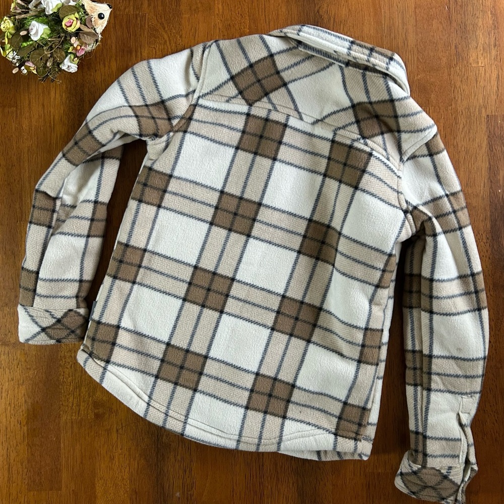 Eddie Bauer Kids Sherpa-Lined Plaid Shacket | Boys Size 7 | Toasty Lumberjack - Picture 7 of 7